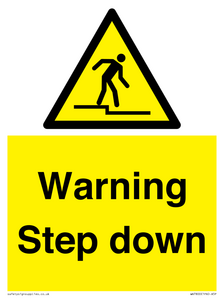 Warning Step down
